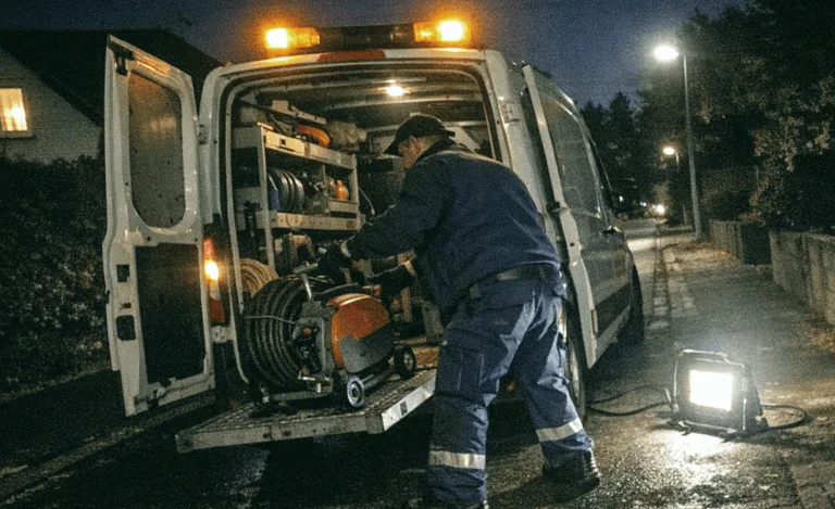 Notfalleinsatz bei einem Rohrbruch in einem überfluteten Keller